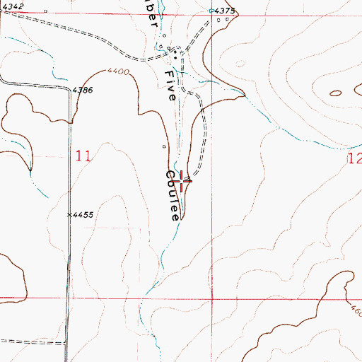 Topographic Map of Betts School (historical), MT