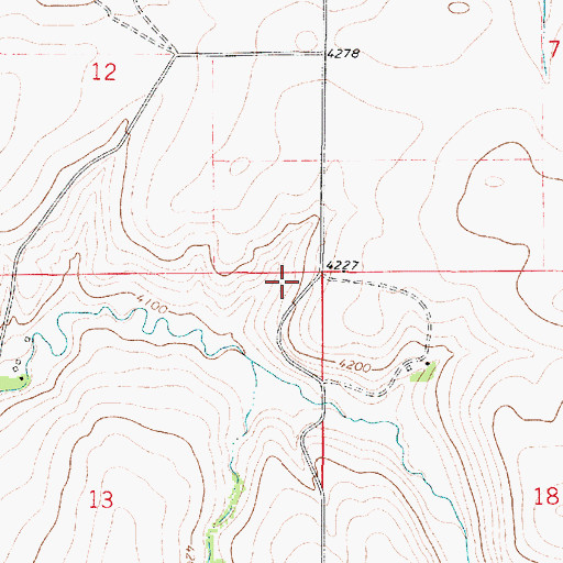 Topographic Map of Hanger School (historical), MT