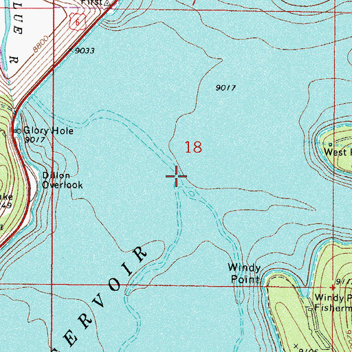 Topographic Map of Snake River, CO