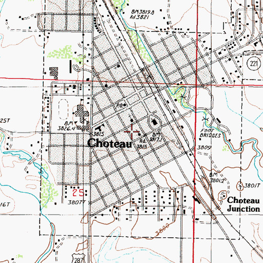 Topographic Map of Trinity Lutheran Church, MT