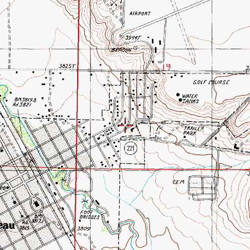 Topographic Map of The Church of Jesus Christ of Latter Day Saints, MT