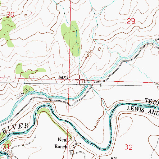 Topographic Map of Francis Creek, MT