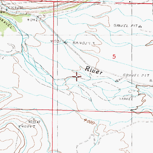 Topographic Map of Blackfeet and Buffalo Historical Marker, MT
