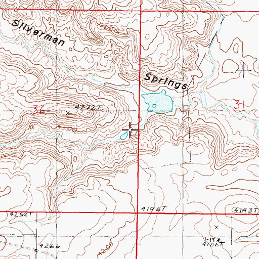 Topographic Map of Anderson Coulee, MT