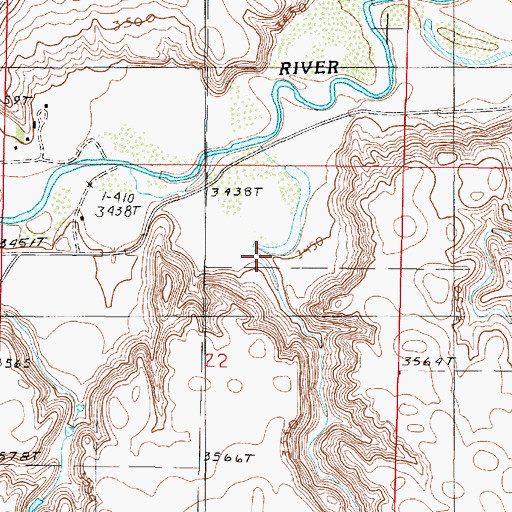Topographic Map of Trail Coulee, MT