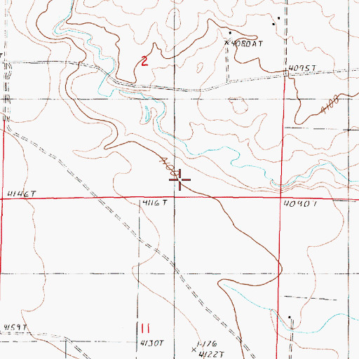 Topographic Map of Kalma Post Office (historical), MT