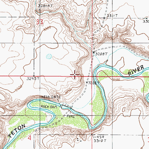 Topographic Map of Cultay Post Office (historical), MT
