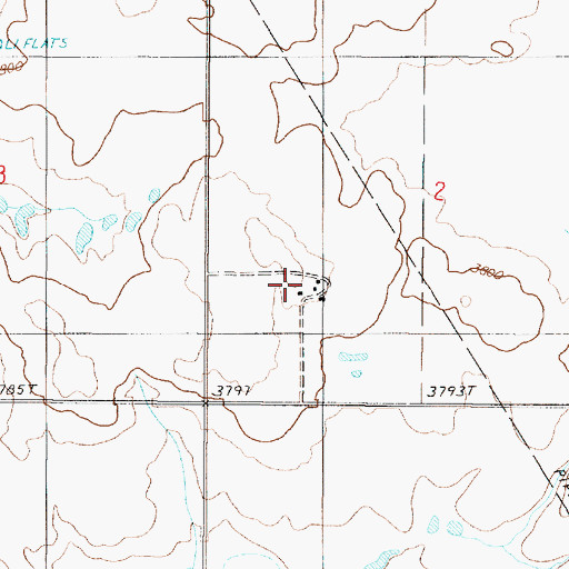 Topographic Map of Johnson School (historical), MT