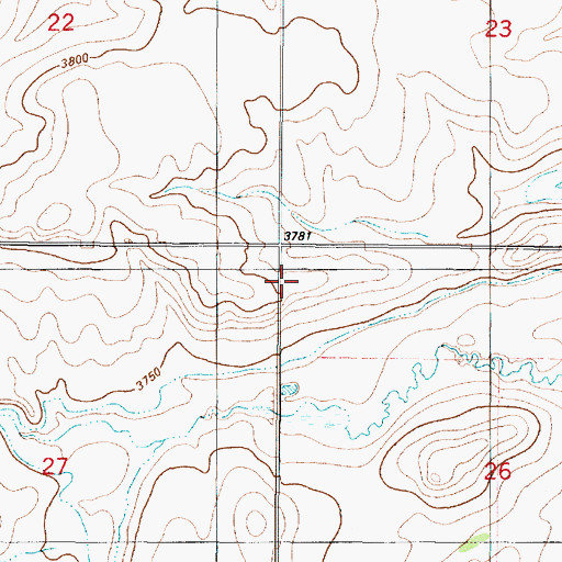 Topographic Map of Fairview School (historical), MT