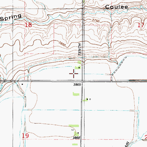 Topographic Map of Cook School (historical), MT