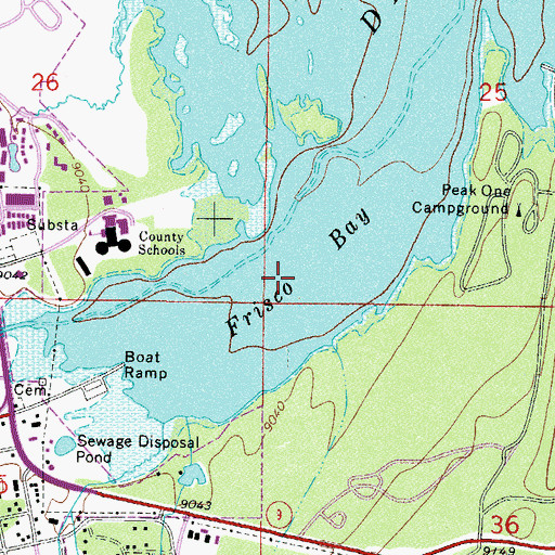 Topographic Map of Frisco Bay, CO