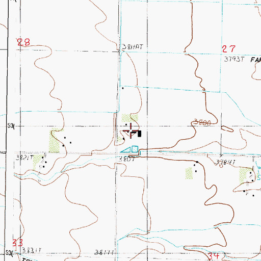 Topographic Map of Burton (historical), MT