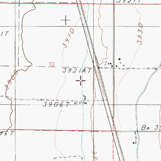 Topographic Map of Toston Post Office (historical), MT