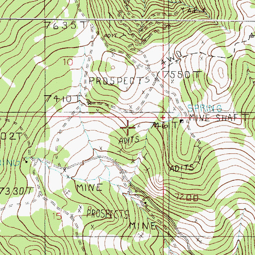 Topographic Map of Mason Post Office (historical), MT