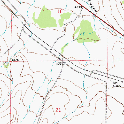 Topographic Map of Morans Spur (historical), MT