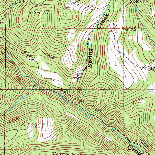 Topographic Map of Gold Dust (historical), MT