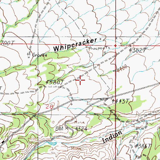 Topographic Map of Beat' Em (historical), MT