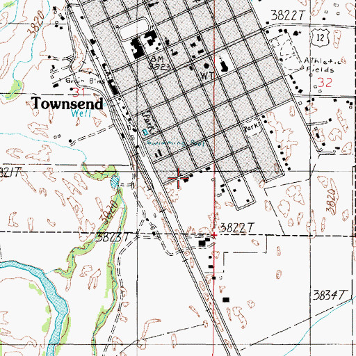 Topographic Map of Christian and Missionary Church, MT