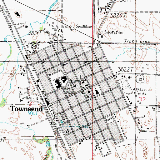 Topographic Map of Broadwater County Museum, MT