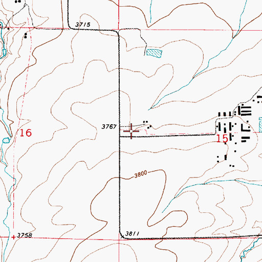 Topographic Map of Big Stone Colony, MT
