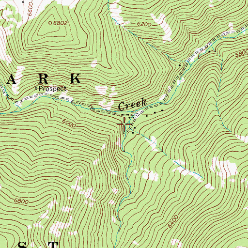 Topographic Map of Miners Union Cemetery, MT