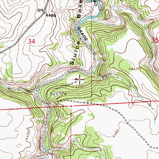 Topographic Map of Limestone Spar (historical), MT