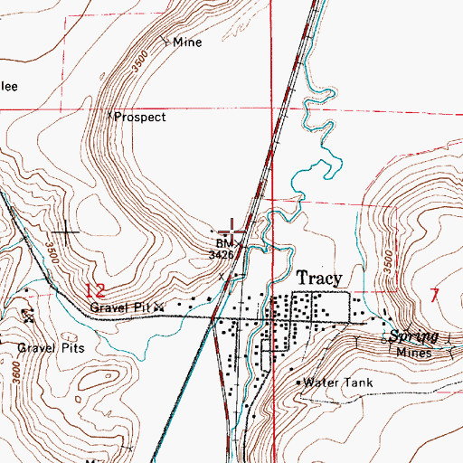 Topographic Map of Lewis Junction (historical), MT