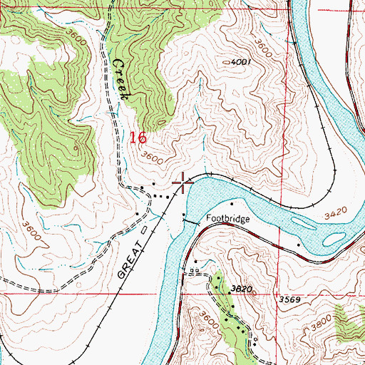 Topographic Map of Gary Post Office (historical), MT