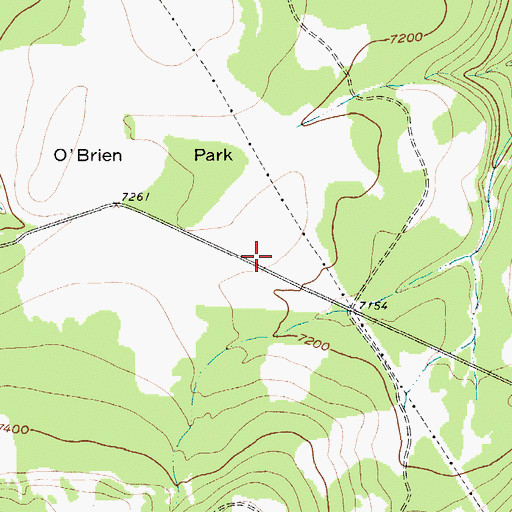 Topographic Map of Galen Post Office (historical), MT