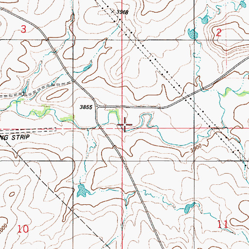 Topographic Map of Cora (historical), MT