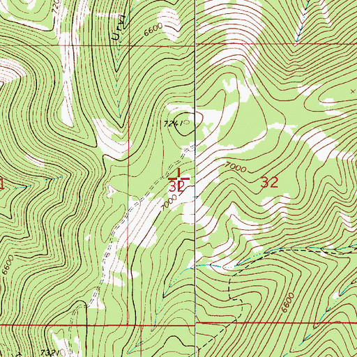 Topographic Map of Carbonate (historical), MT