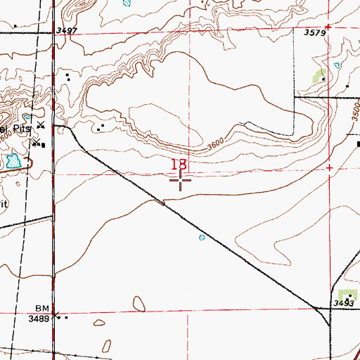 Topographic Map of Watson (historical), MT