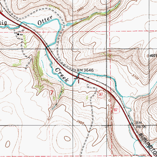 Topographic Map of Voights Spur (historical), MT