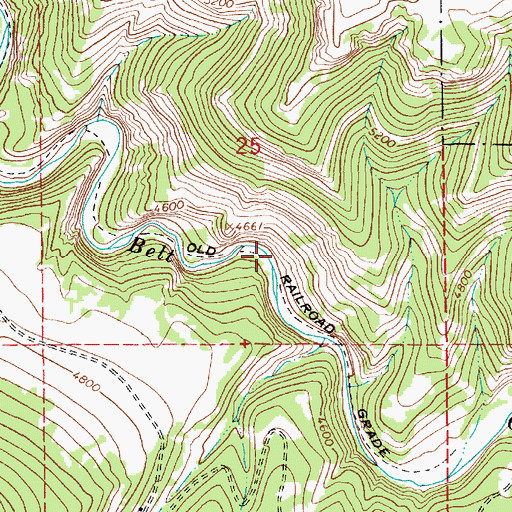 Topographic Map of Tylers Spur (historical), MT