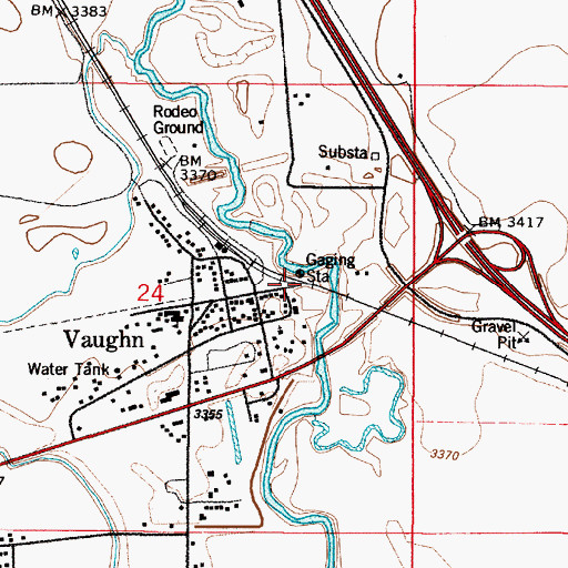 Topographic Map of Sun River Junction (historical), MT