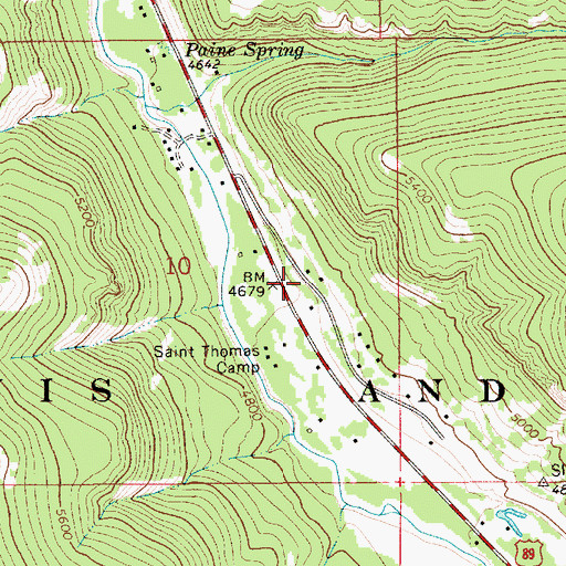 Topographic Map of Burgys Spur (historical), MT
