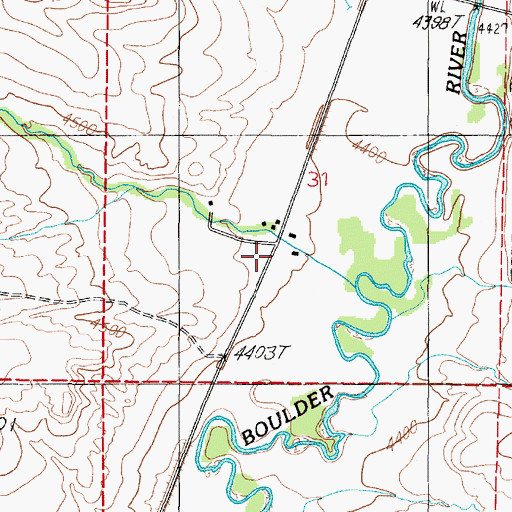 Topographic Map of Cold Spring (historical), MT