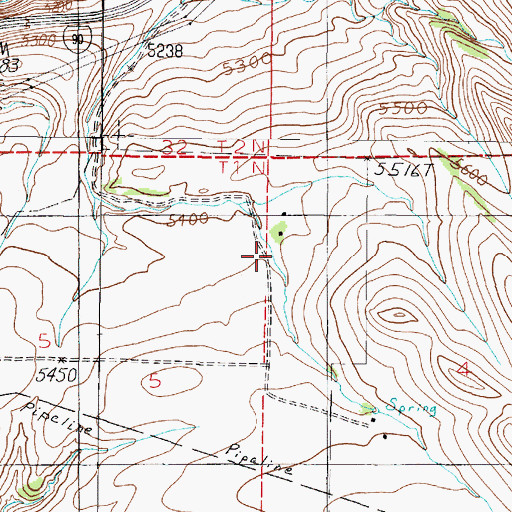 Topographic Map of Cavern Post Office (historical), MT
