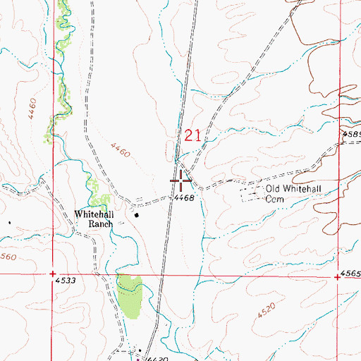 Topographic Map of Brookes (historical), MT
