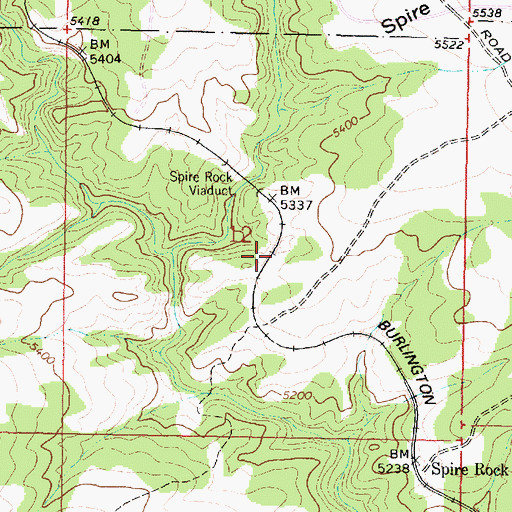 Topographic Map of Beef Straight (historical), MT