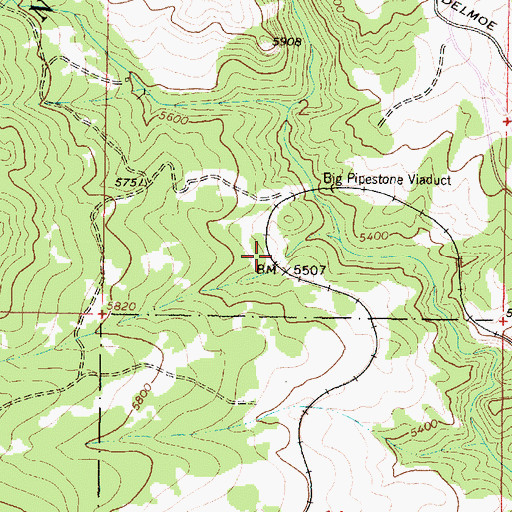 Topographic Map of Alice (historical), MT