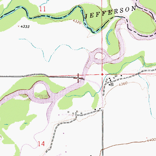 Topographic Map of Kountz Bridge, MT