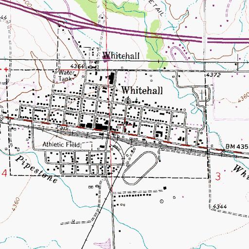Topographic Map of Free Christian Church, MT