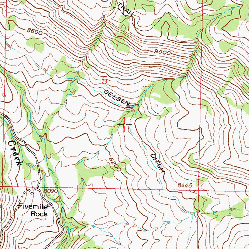 Topographic Map of Oelsen Ditch, CO