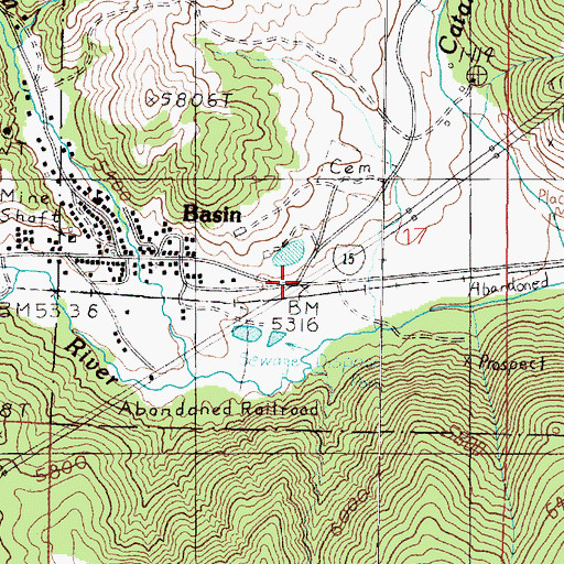 Topographic Map of Interchange 156, MT