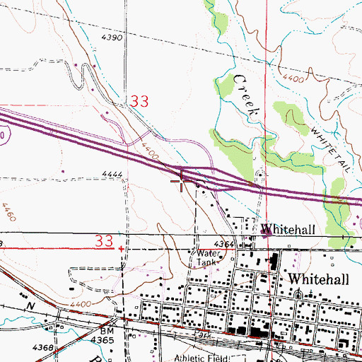Topographic Map of Interchange 249, MT