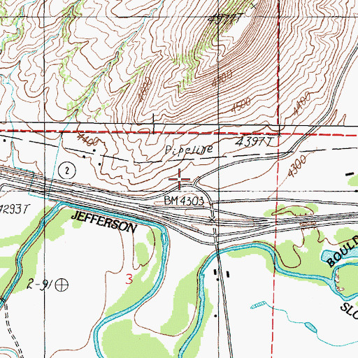 Topographic Map of Father De Smet Historical Marker, MT