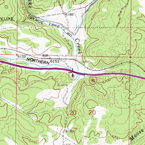 Topographic Map of Homestake Rest Area, MT