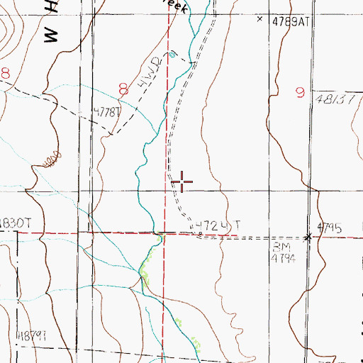 Topographic Map of Valley (historical), MT
