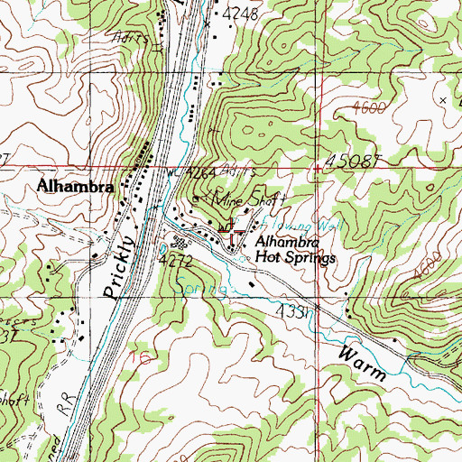 Topographic Map of Sunnyside (historical), MT